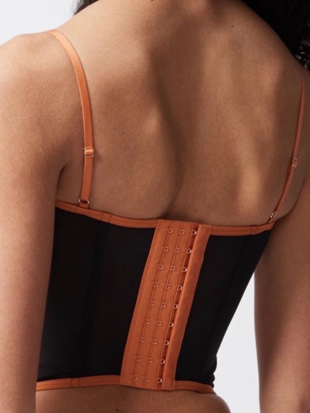 Urban Outfitters Orange Lace Corset Top - Picture 6 of 7